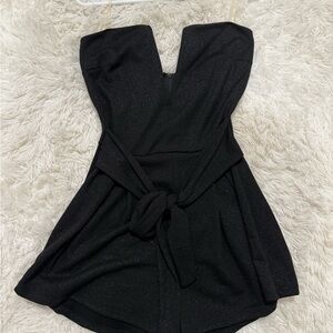 Elegant Black Strapless Dress